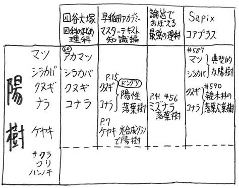 陰樹 陽樹|陰樹と陽樹の違いと代表的な樹木 